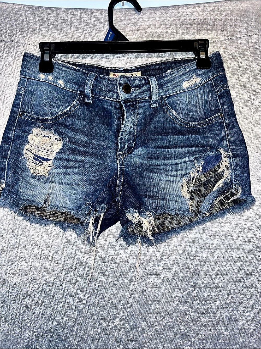 Guess Women's Distressed Denim Jean Shorts